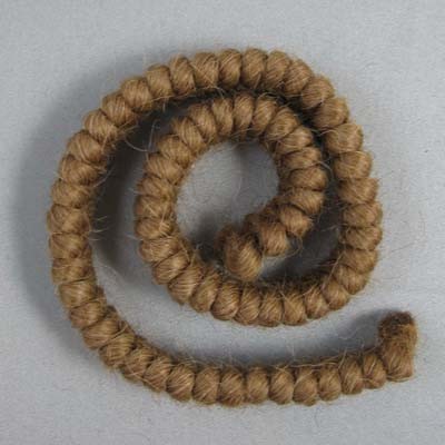 Curly Crepe Wool - Light Brown - 1 Foot Length